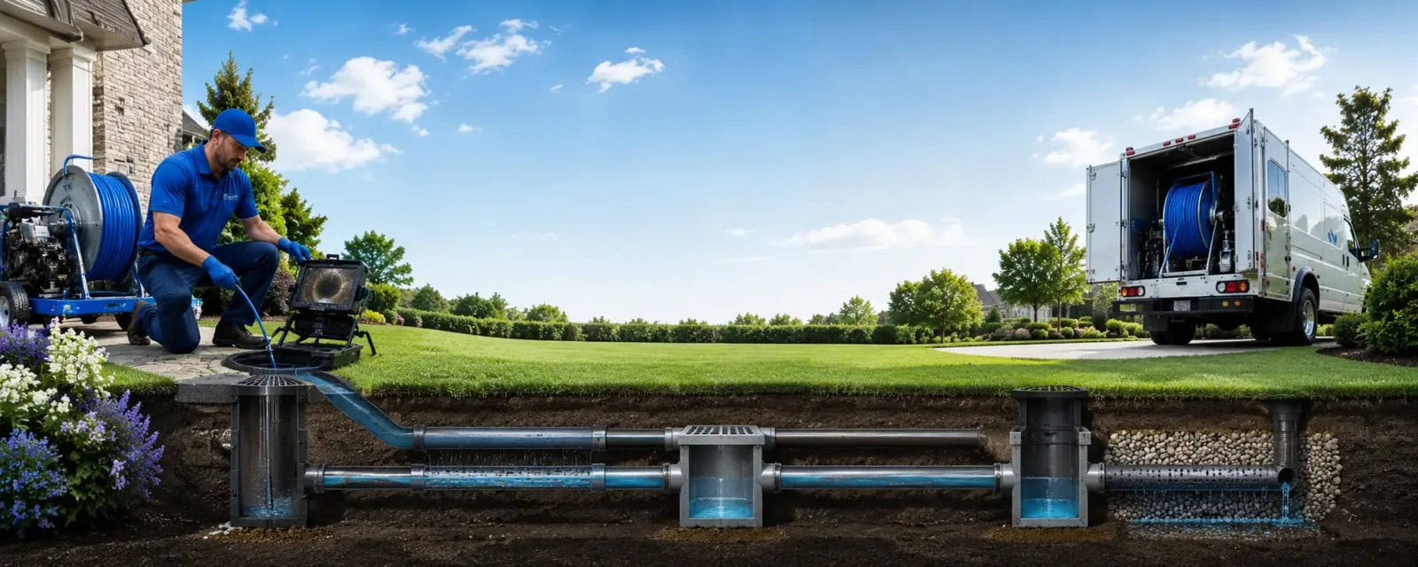 Outdoor drain cleaning information for Ossian, IA